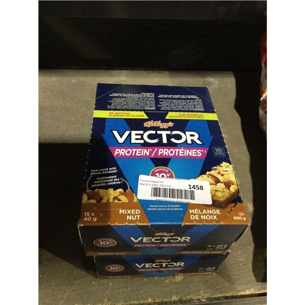 Kellogs Vector Mixed Nut Protein Bars (600g) Lot of 2
