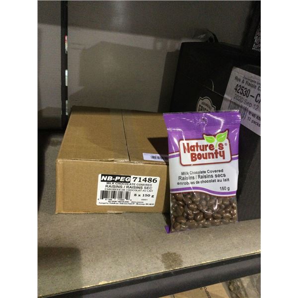 Case of Milk Chocolate Covered Raisins (8 x 150g)Â 