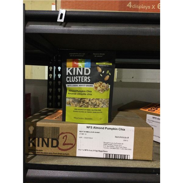 Case of Kind Almond Pumpkin Chia Clusters (8 x 113g)