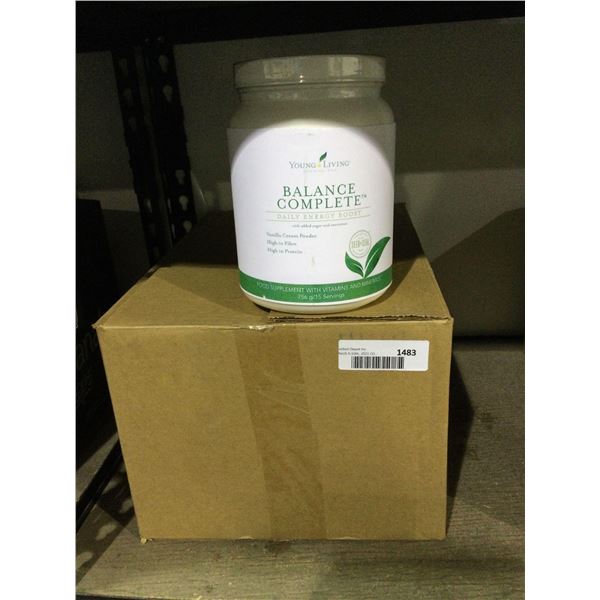 Case of Young Living Balance Complete Vanilla Food Supplement Powder (6 x 756g)Â 