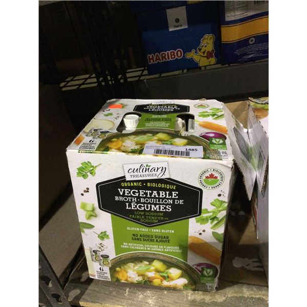 Case of Culinary Treasures Vegetable Broth (6 x 946mL)Â 