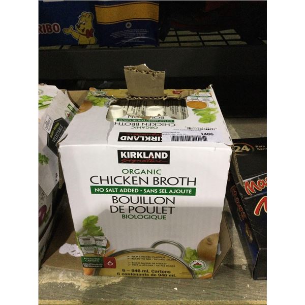 Kirkland Organic Chicken Broth (6 x 946mL)Â 