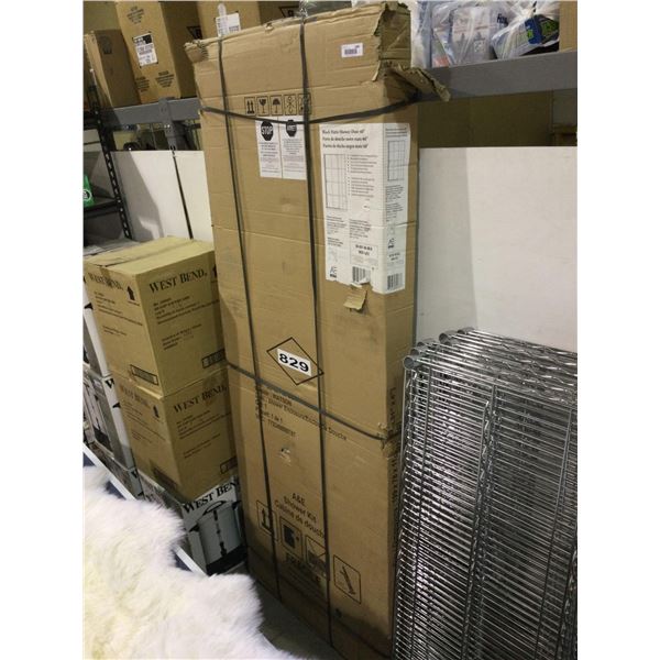 AE Bath Black Matte Clear Tempered Glass Shower DoorÂ 