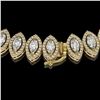 Image 3 : 26.11 ctw Marquise Cut Diamond Micro Pave Necklace 18K Yellow Gold - REF-2240A2N