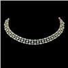 Image 1 : 42.53 ctw Aquamarine & Diamond Necklace 10K Yellow Gold - REF-709M3G