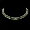Image 1 : 37.97 ctw Tourmaline & Diamond Necklace 10K White Gold - REF-627M3G