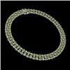 Image 2 : 37.97 ctw Tourmaline & Diamond Necklace 10K White Gold - REF-627M3G