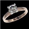Image 2 : 1 ctw Certified VS/SI Quality Cushion Cut Diamond Ring 10k Rose Gold - REF-243X2A