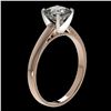 Image 3 : 1 ctw Certified VS/SI Quality Cushion Cut Diamond Ring 10k Rose Gold - REF-243X2A