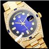 Image 1 : Rolex Men's 18K Yellow President, QuickSet, Diam Dial & Diam/Sapphire Bezel