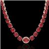Image 2 : 145 ctw Pink Tourmaline & VS/SI Diamond Micro Necklace 14k Rose Gold - REF-2472F8M
