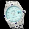 Image 1 : Rolex Men's Stainless Steel, QuickSet, Diam Dial & Diam/Sapphire Bezel