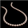 Image 2 : 28.74 ctw Pear Cut Diamond Micro Pave Necklace 18K Rose Gold - REF-3951F8M