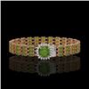 Image 1 : 28.56 ctw Tourmaline & Diamond Bracelet 14K Rose Gold - REF-404W8H