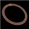 Image 2 : 60.77 ctw Garnet & Diamond Necklace 10K Rose Gold - REF-527W3H