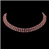Image 1 : 37.97 ctw Tourmaline & Diamond Necklace 10K Rose Gold - REF-627N3F