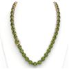 Image 3 : 145 ctw Green Tourmaline & Diamond Micro Necklace 14k Rose Gold - REF-2000X2A