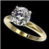 Image 1 : 2.50 ctw Certified Quality Diamond Engagment Ring 10k Yellow Gold - REF-606H4R