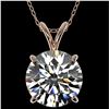 Image 1 : 2.53 ctw Certified Quality Diamond Necklace 10k Rose Gold - REF-658M6G
