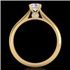 Image 3 : 0.56 ctw VS/SI Diamond Solitaire Art Deco Ring 18k Yellow Gold - REF-72M2G