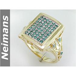 Vintage .75 ct Pink Tourmaline & Diamond Ring 14kt Gold