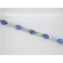 Certified 15.00 ct Sapphire & Diamond Bangle 14kt Gold