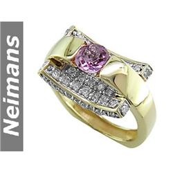 Gem Certified 5.00 ct Ruby & VS Diamond Ring 14kt Gold