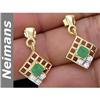Image 1 : Gem .75 ct Emerald & Diamond Ring 14k Gold USGL