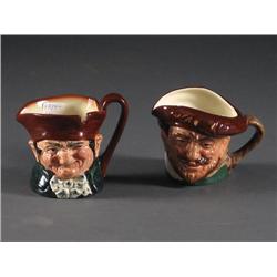 ROYAL DOULTON DRAKE CHARLEY TOBEY TOBY MUGS 3''