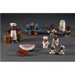 VINTAGE BLACK AMERICANA SALT AND PEPPERS