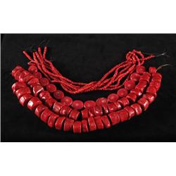 MIXED LOT CORAL BEADS