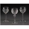 Image 1 : 3 WATERFORD CRYSTAL RED WINE GLASSES