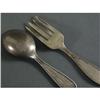 Image 2 : SRTERLING SILVER CHILDREN'S SPOONS FORKS RATTLE
