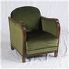 Image 1 : CIRCA 1930 WALNUT ART DECO ARMCHAIR