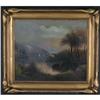 Image 2 : OIL W. WELDI HOME ON THE RIVER ANTIQUE