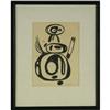 Image 1 : INK ON PAPER MARGARET PETERSON ABSTRACTED FIGURE