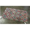 Image 1 : VINTAGE AMERICAN HOOKED THROW RUG FLORAL MOTIF