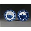 Image 1 : WASHINGTON DC FLOW BLUE PORCELAIN PLATES