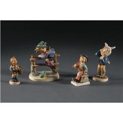 FOUR HUMMEL FIGURINES
