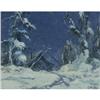 Image 1 : OIL THEODORE ROOSEVELT LAMBERT ALASKA NIGHT CAMP