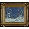 Image 2 : OIL THEODORE ROOSEVELT LAMBERT ALASKA NIGHT CAMP
