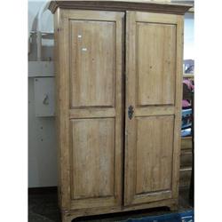 RUSTIC 19TH CENTURY PINE ARMOIRE