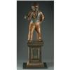 Image 1 : LAWN OR YARDELL JOCKEY STATUE ON PEDESTL