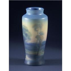 ROOKWOOD VELLUM POTTERY VASE 11'' FRED ROTHENBUSCH