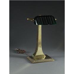 CIRCA 1915 BRASS BANKER'S LAMP