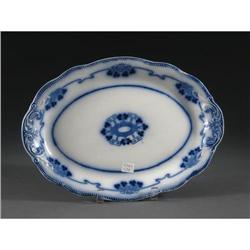 WH GRINDLEY ''LORNE'' FLOW BLUE PLATTER