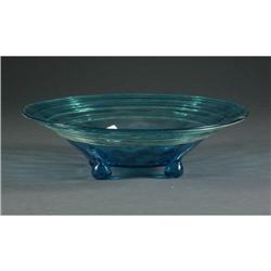 STEUBEN CELESTE BLUE CONSOLE BOWL 6773