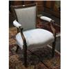 Image 1 : NEO CLASSICAL STYLE WALNUT ARMCHAIR