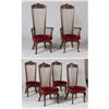 Image 1 : SIX OAK SPANISH COLONIAL STYLE DINING CHAIRS