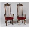 Image 2 : SIX OAK SPANISH COLONIAL STYLE DINING CHAIRS